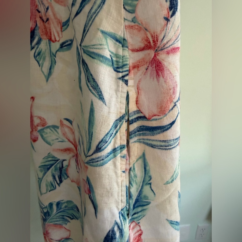 Tommy Bahama sleeves linen dress in tropical print - Picture 12 of 13